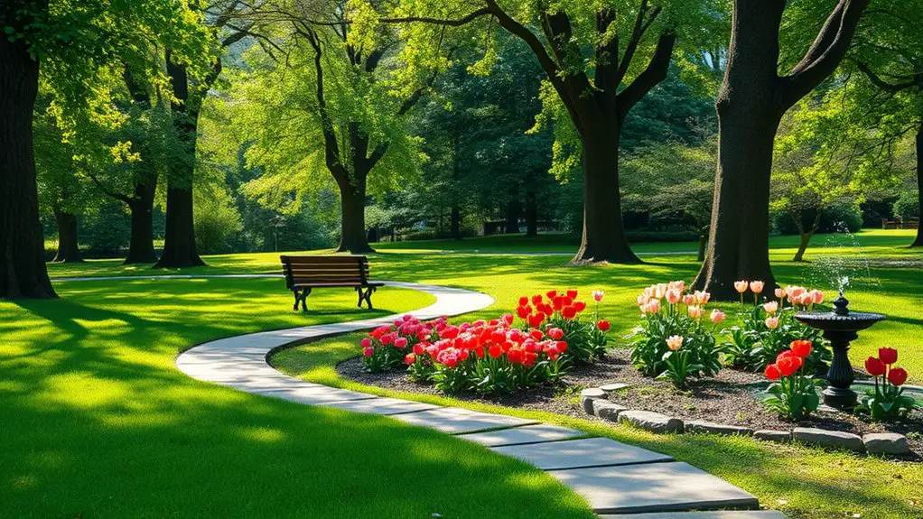 serene nature escape park