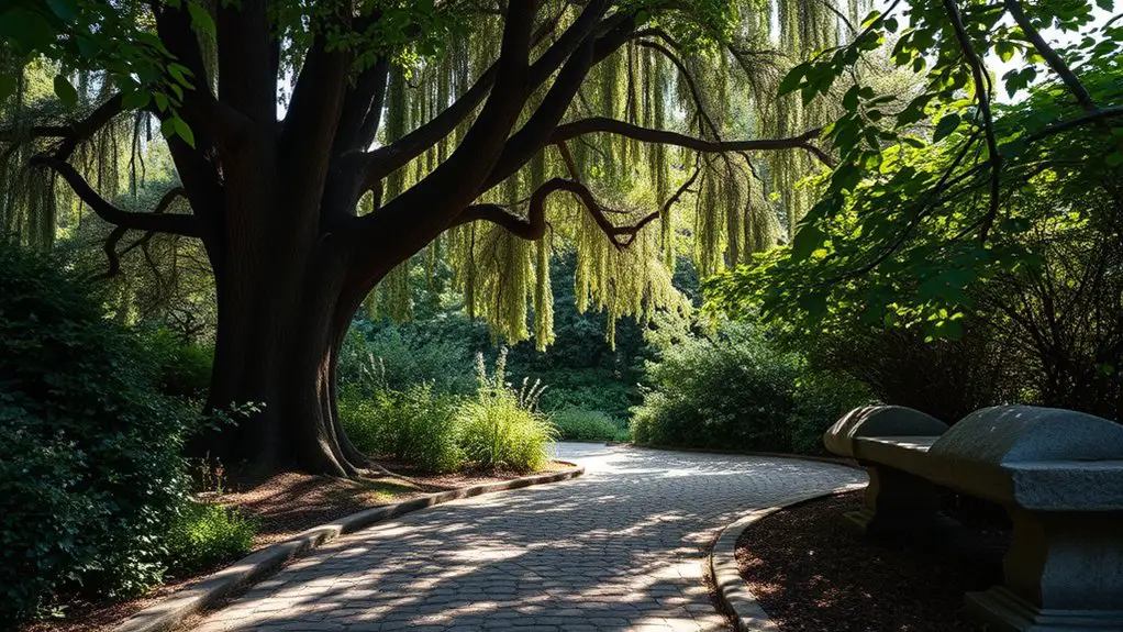 serene oasis amidst bustling chaos