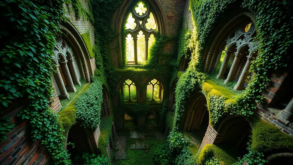serene urban garden escape