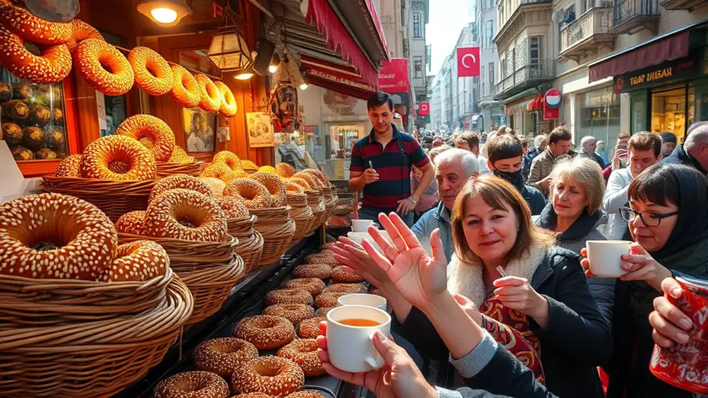 sesame crusted turkish street food