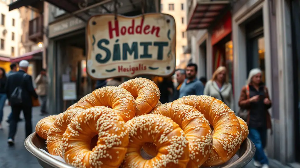 simit crunchy chewy delicious snack