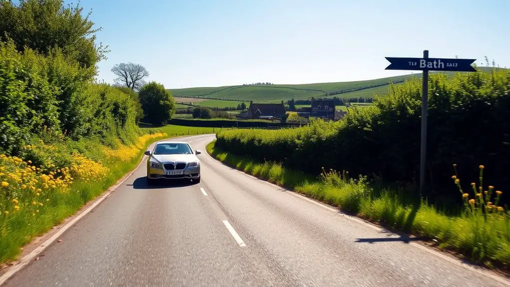 smooth scenic road trip