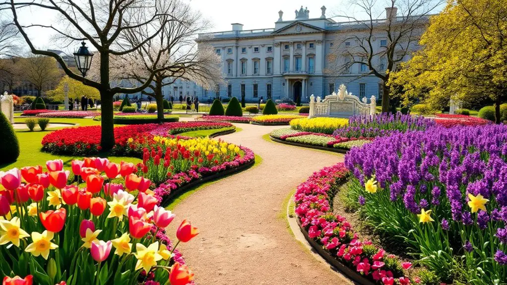 spring blooms and mild weather