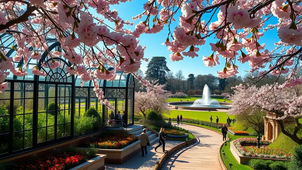 spring blooms avoid crowds
