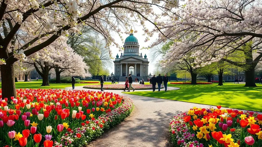 spring blooms in london