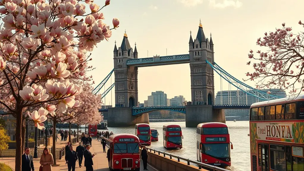 spring blooms in london