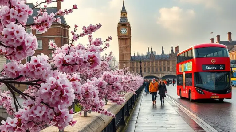 springtime blooms in london