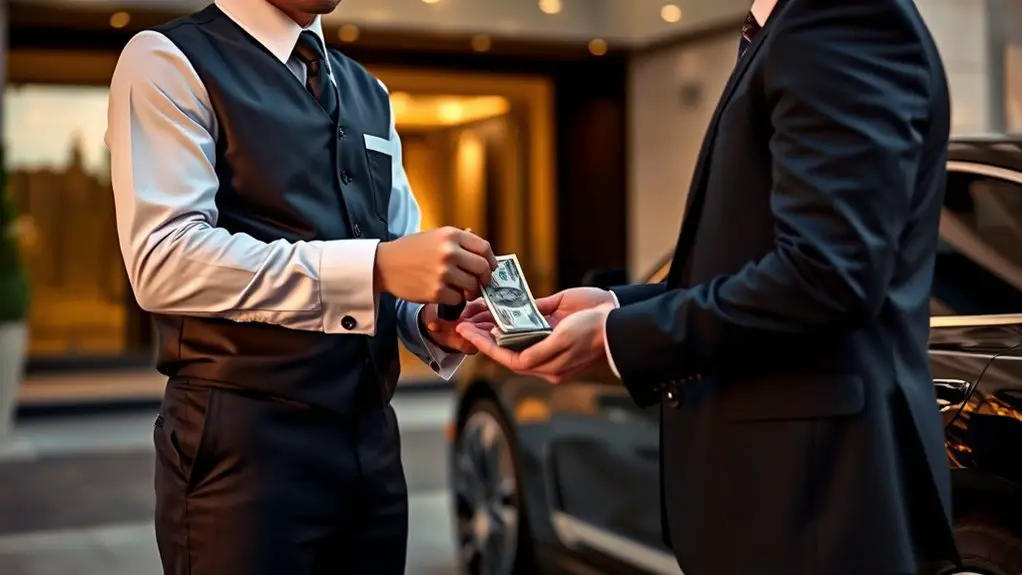 standard valet tipping rates