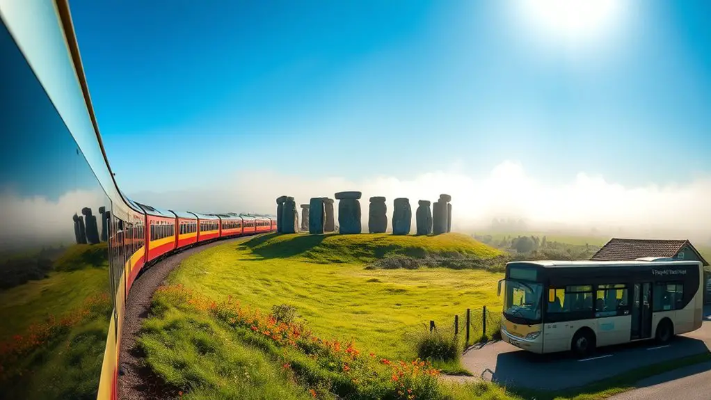 train and bus journey