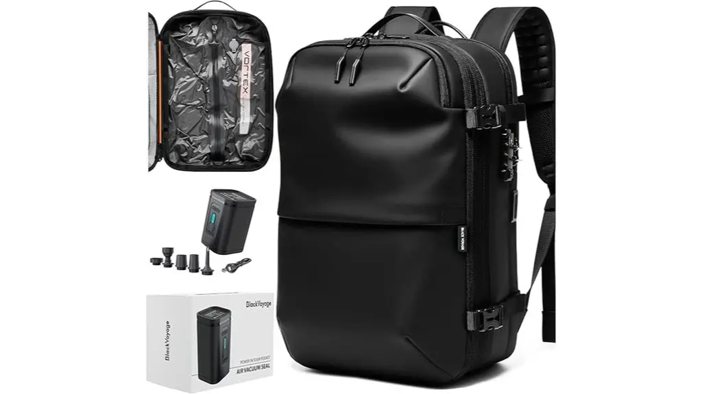 travel friendly vacuum seal backpack