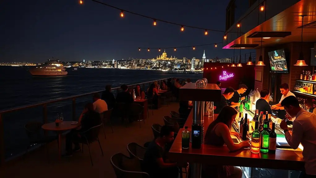 trendy bars lively atmosphere