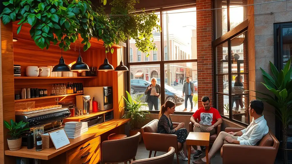 trendy caf s with artisanal pastries