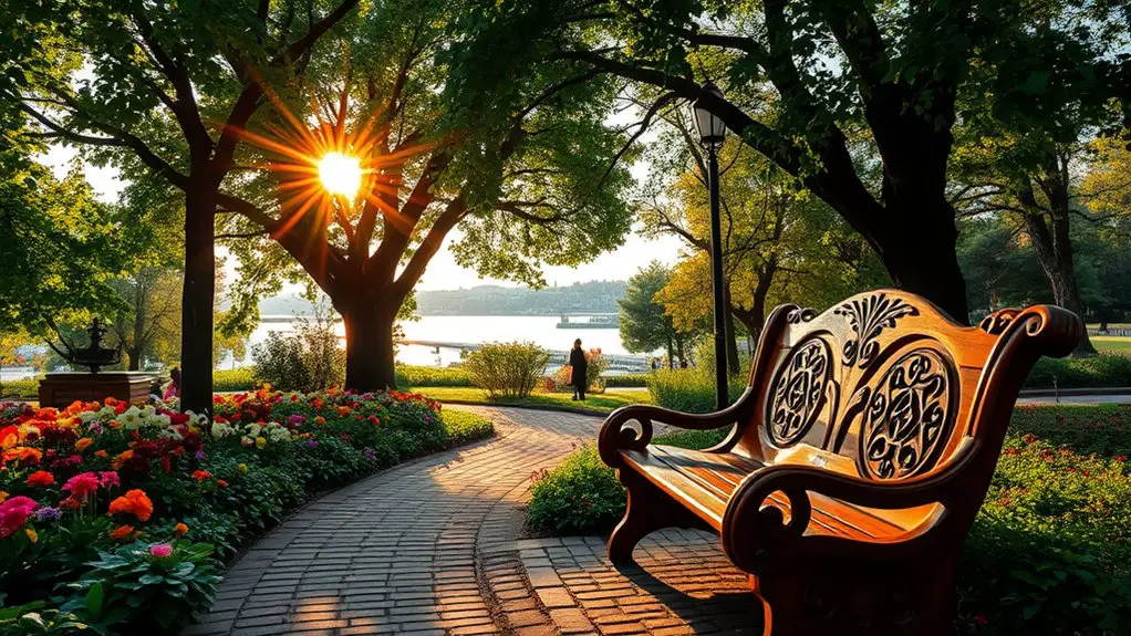 urban oasis with activities