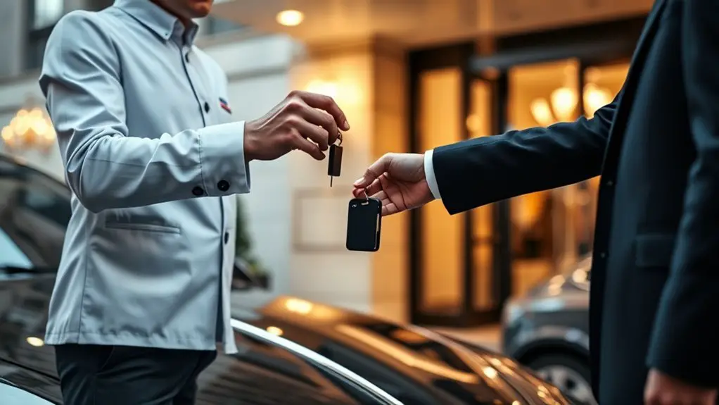 valet attendants ensure convenience