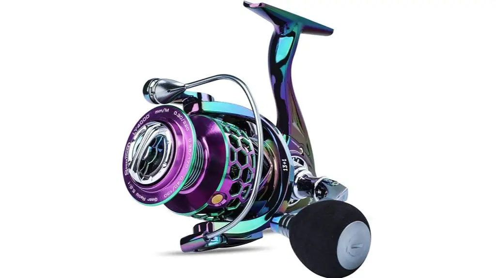 vibrant and efficient fishing reel