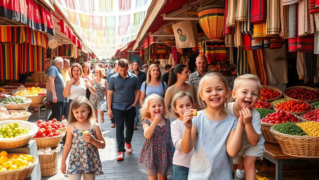vibrant authentic market experience