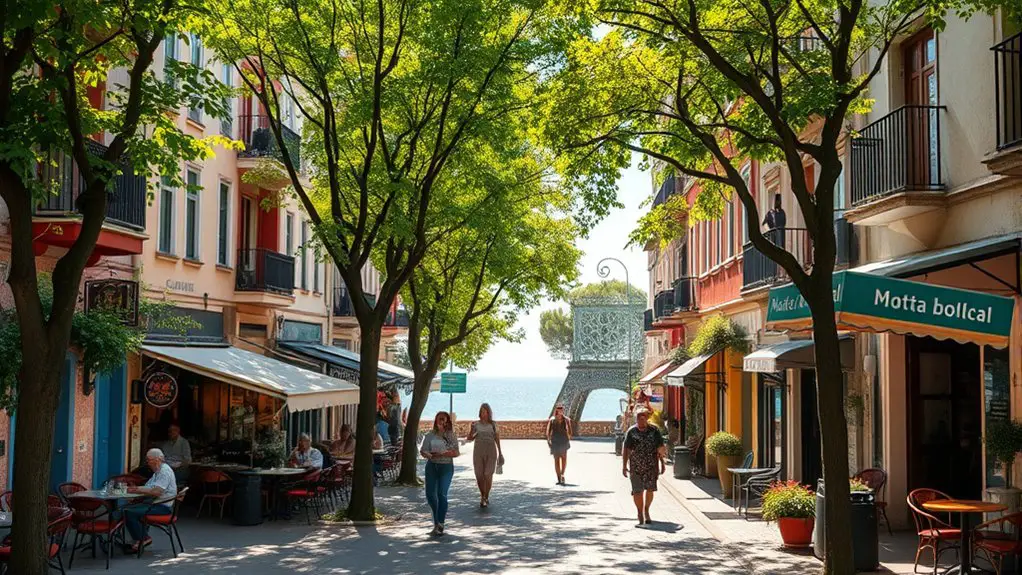 vibrant coastal neighborhood exploration