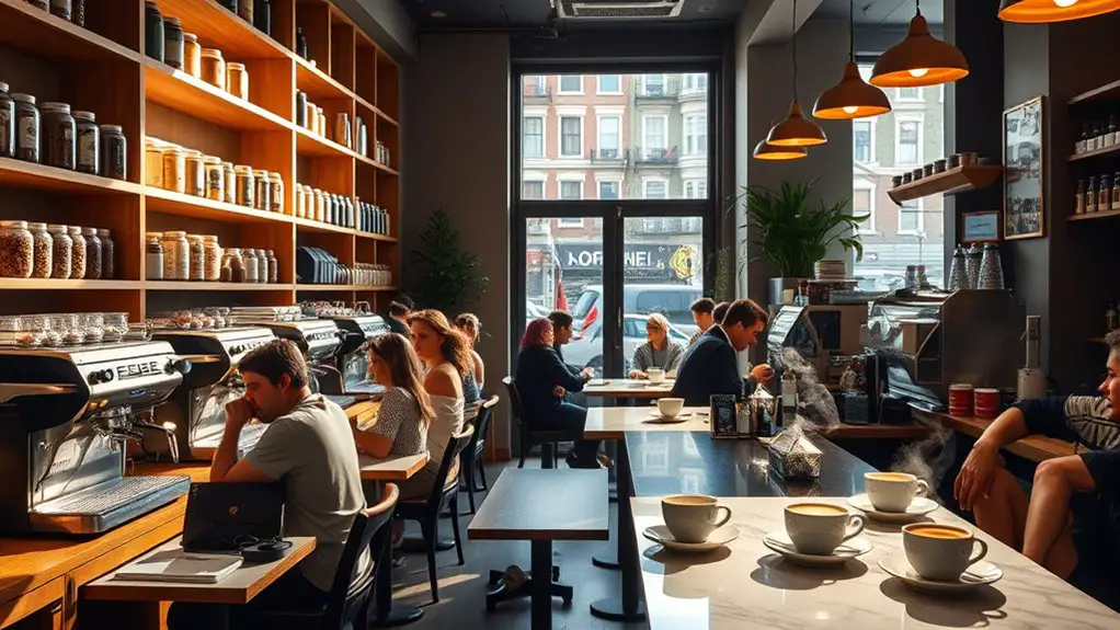 vibrant coffee culture hub