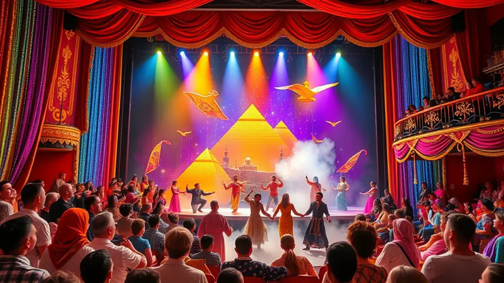 vibrant costumes immersive spectacle
