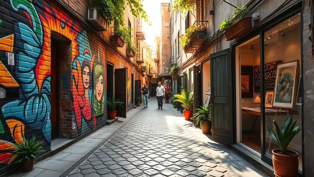 vibrant emerging artist galleries
