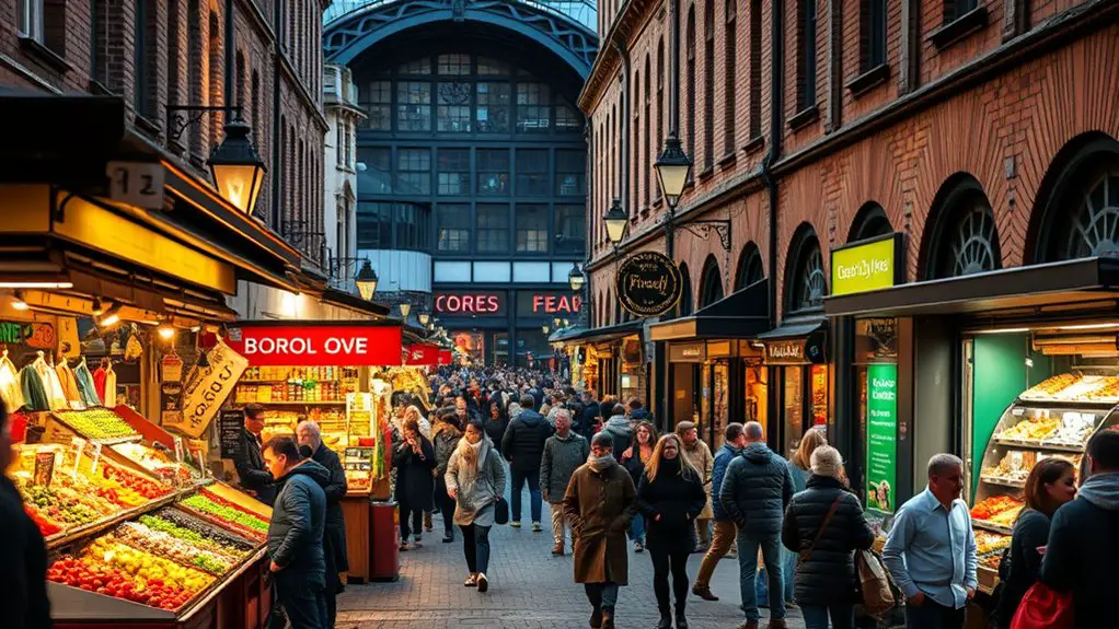 vibrant markets and neighborhoods