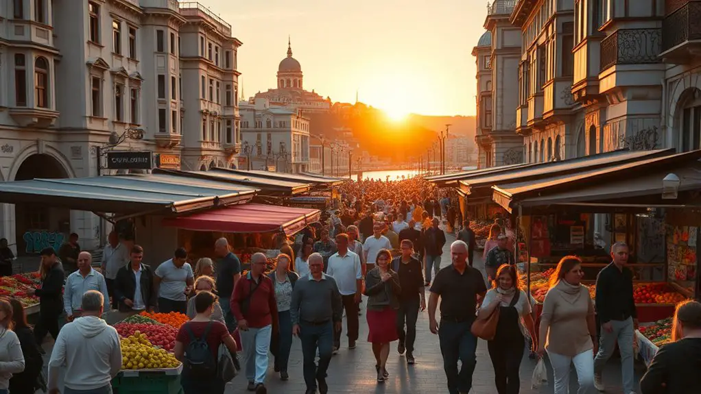 vibrant markets and nightlife