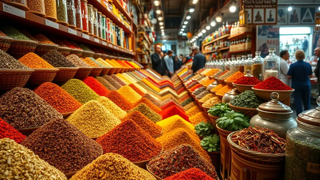 vibrant spices and herbs