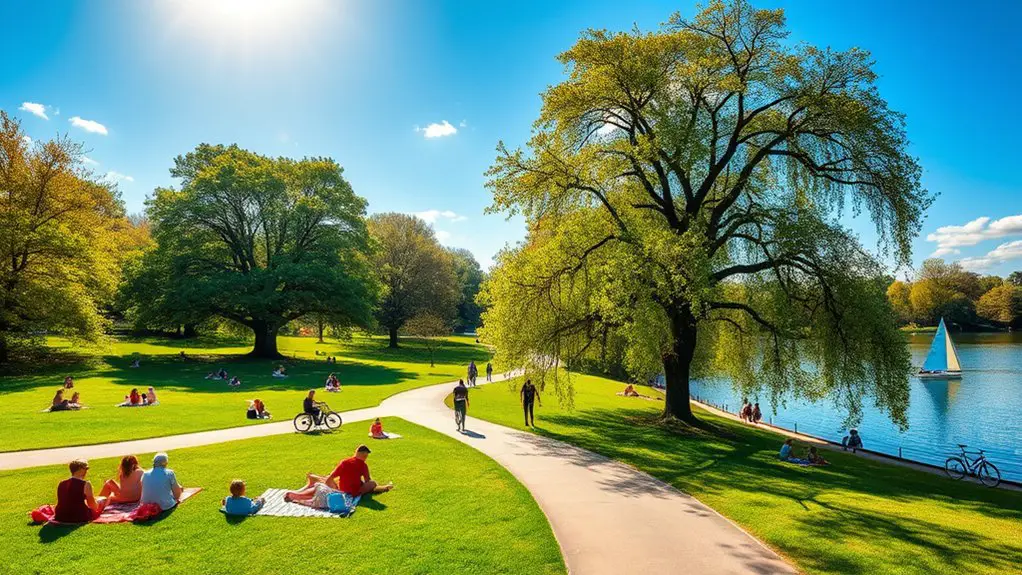 vibrant summer park activities