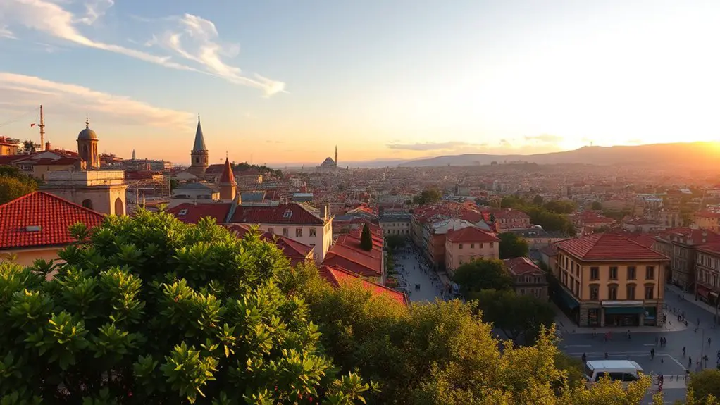 vibrant taksim square overlook
