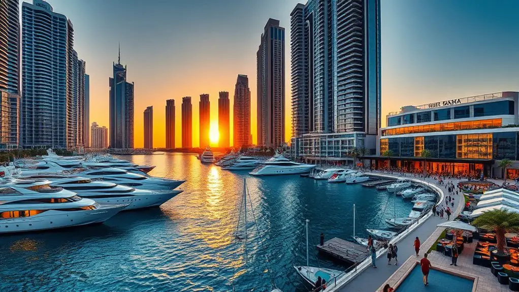 vibrant waterfront dining experience