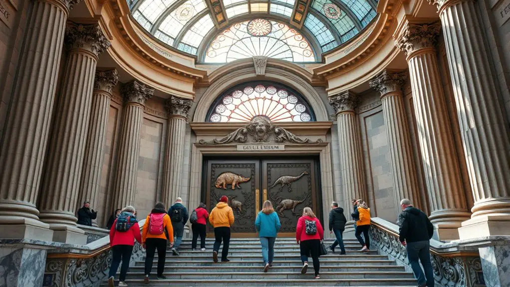 visiting natural history museum