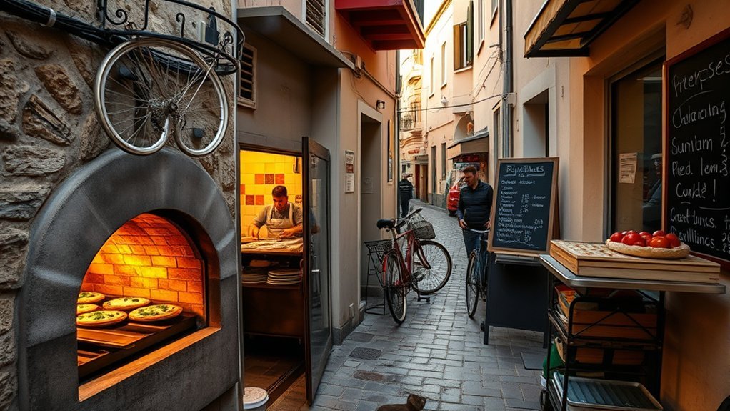Wood-fired pide being sliced on Büyükada