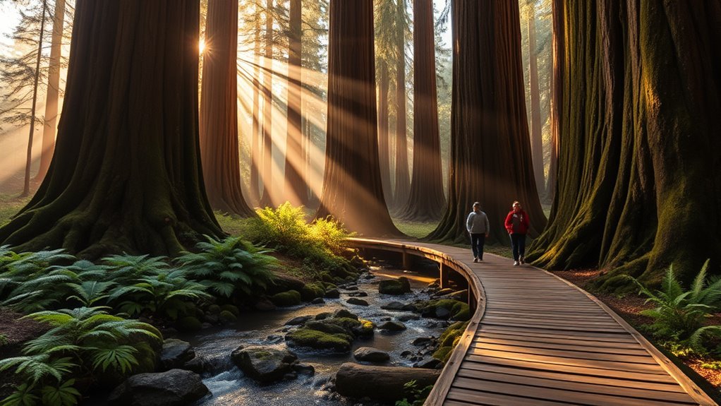 ancient redwoods peaceful trails