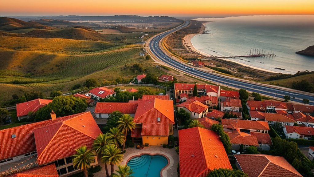 beach activities and scenery