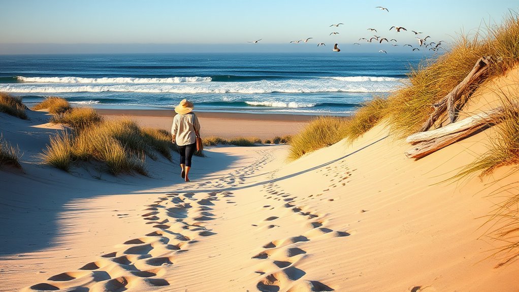 wide sandy dunes at Marina State Beach on Monterey Bay