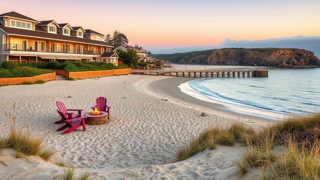 beachfront relaxation and dining