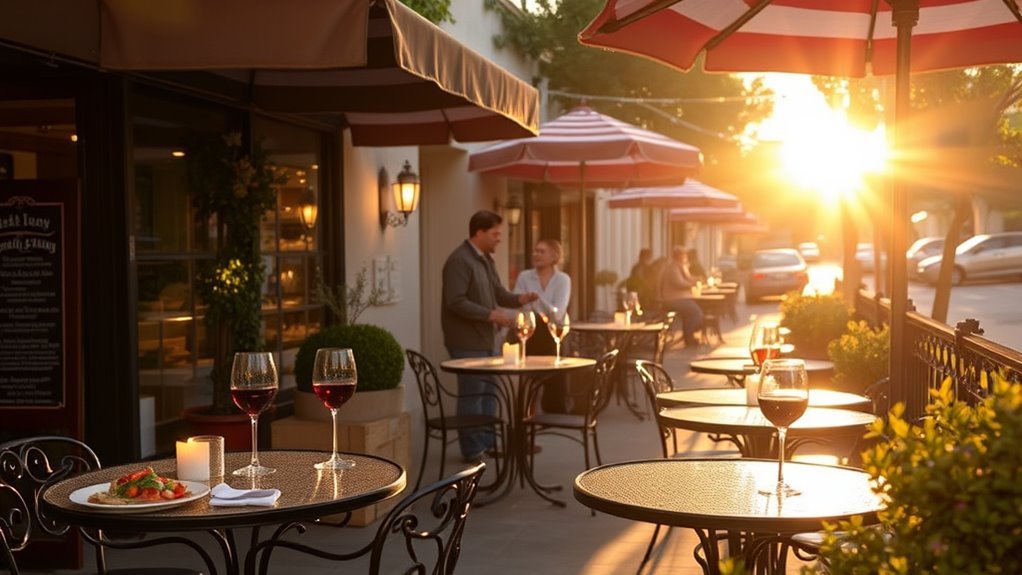 Seasonal brunch and bistro dishes at a Sonoma cafe