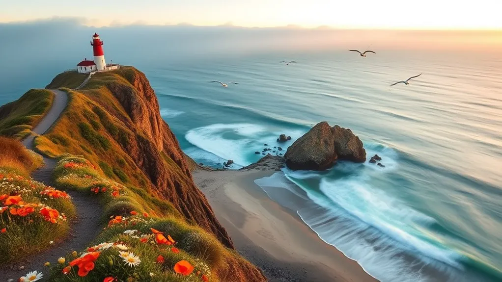 Rocky Northern California coastline on a coastal day trip from Sacramento