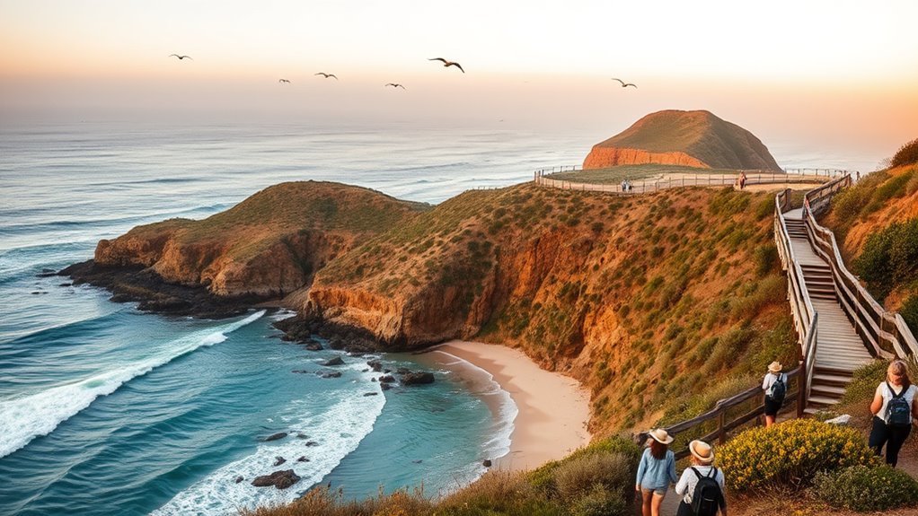 coastal trails with beaches