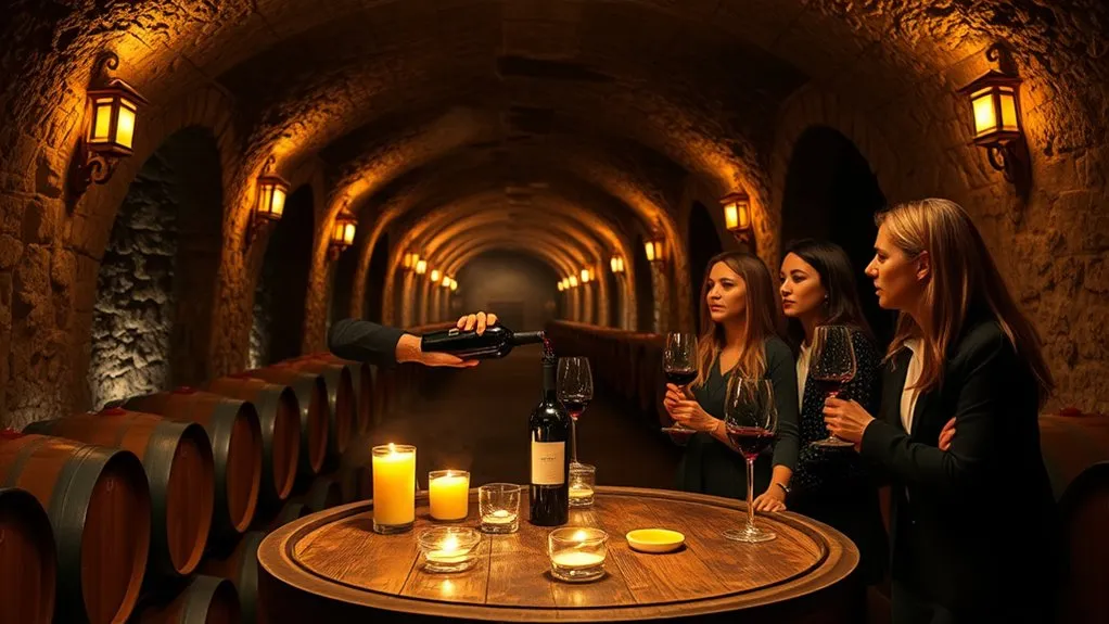 Indoor Things to Do in Napa, California: Beat the Heat or Rain Underground Napa Valley wine cave prepared for an indoor tasting