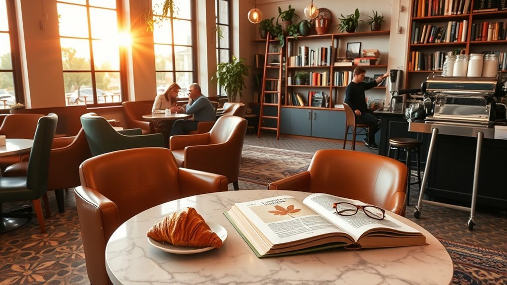 cozy reading and conversation spots