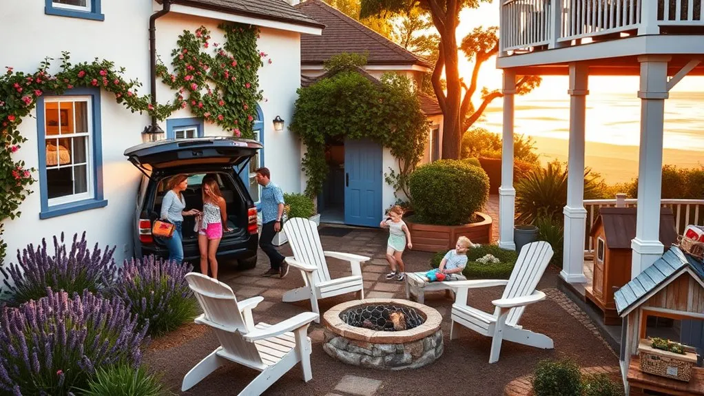 Family-friendly hotel room with kids' amenities in Carmel-by-the-Sea