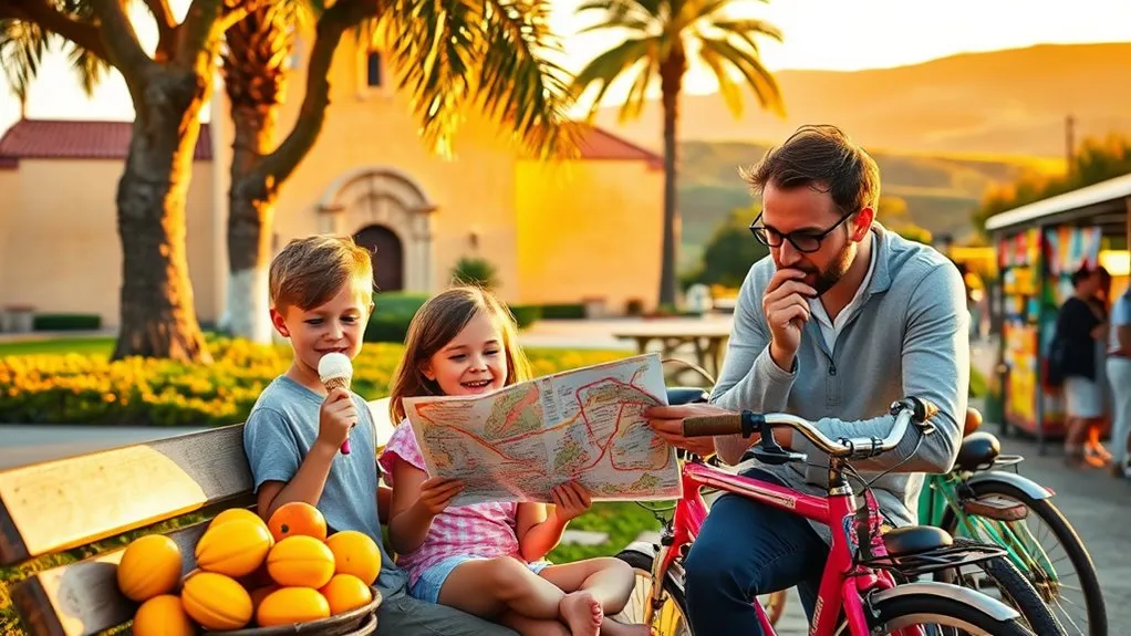 Family exploring kid-friendly attractions in San Luis Obispo County
