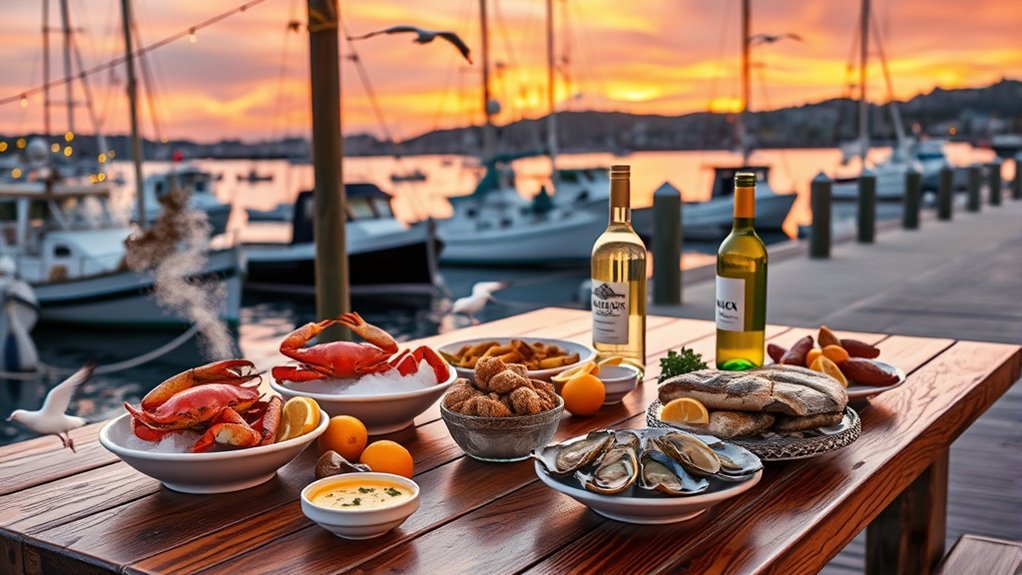 fresh seafood vibrant atmosphere