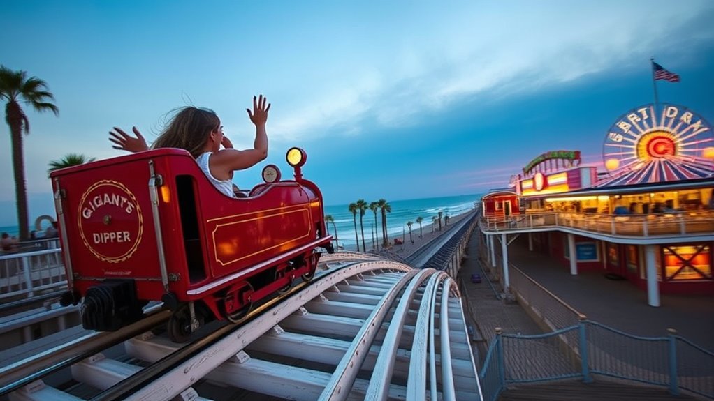 25 Best Things to Do in Santa Cruz, California Giant Dipper wooden roller coaster at the Santa Cruz Beach Boardwalk
