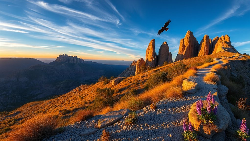 jagged spires and condors