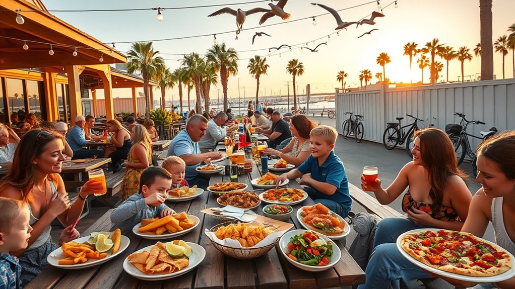 kid friendly coastal dining options