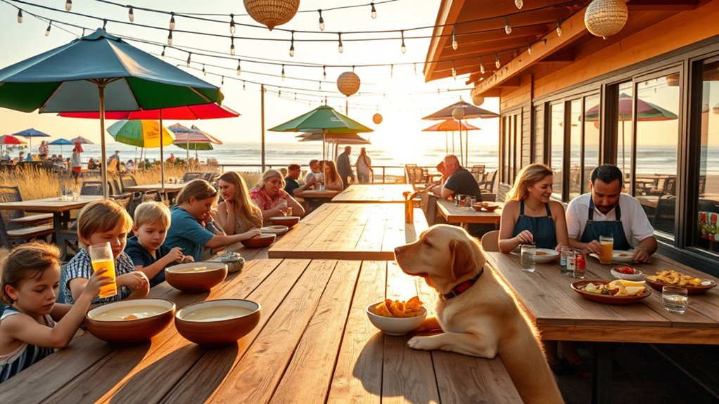 kid friendly outdoor dining