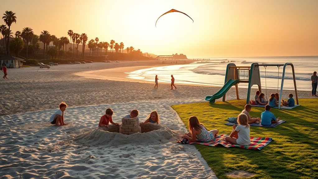 Children enjoying Santa Barbara beaches parks and playgrounds