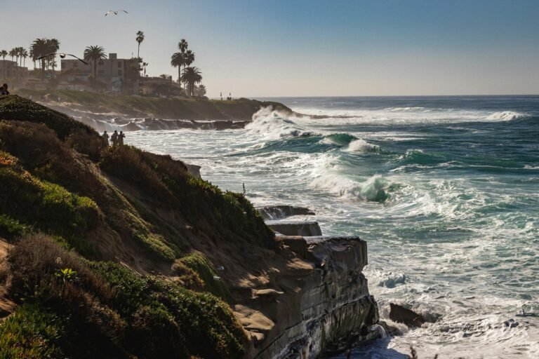 Where to Stay in San Diego, California: Best Areas, Hotels & Tips Waves on the rocky coast of La Jolla, San Diego